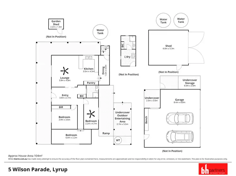 Floorplan of Homely house listing, 5 Wilson Parade, Lyrup SA 5343