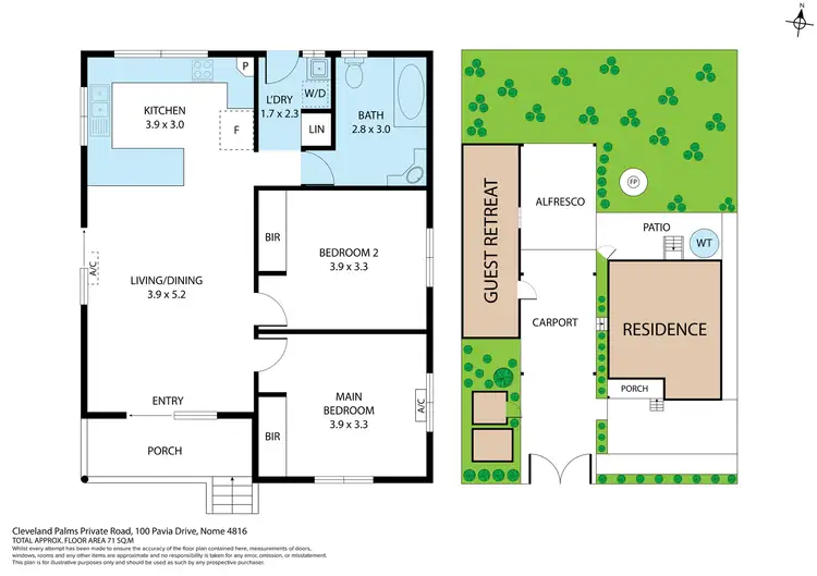 Floorplan of Homely house listing, 100 Pavia Drive, Nome QLD 4816