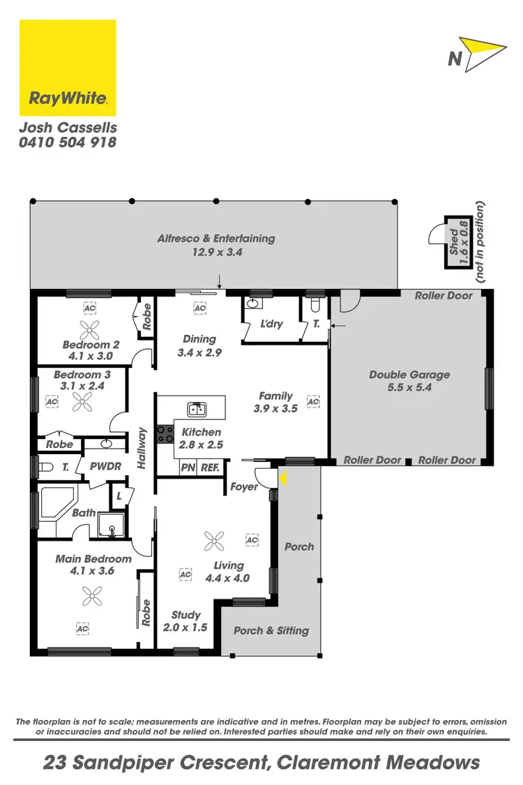 Floorplan of Homely house listing, 23 Sandpiper Crescent, Claremont Meadows NSW 2747