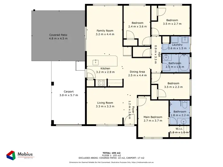 Floorplan of Homely house listing, 6 Latrobe Mews, Success WA 6164