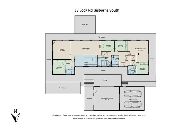 Floorplan of Homely house listing, 58 Lock Road, Gisborne South VIC 3437