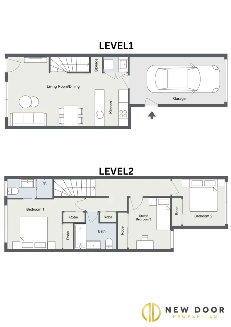 Floorplan of Homely townhouse listing, 10/57 Bellhouse Cres, Moncrieff ACT 2914