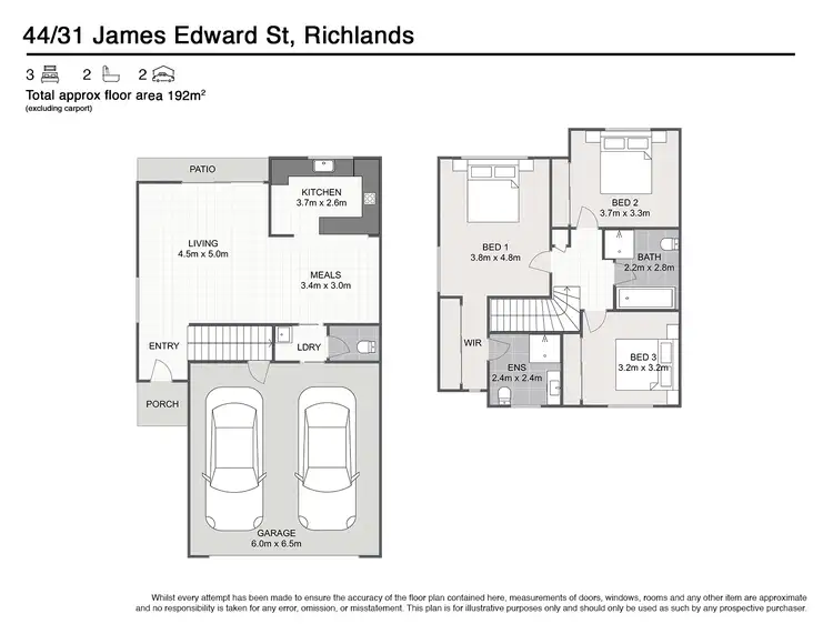 Floorplan of Homely townhouse listing, 44/31 James Edward Street, Richlands QLD 4077