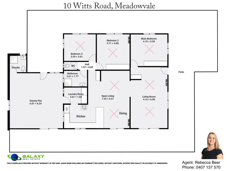 Floorplan of Homely house listing, 10 Witts Road, Meadowvale QLD 4670