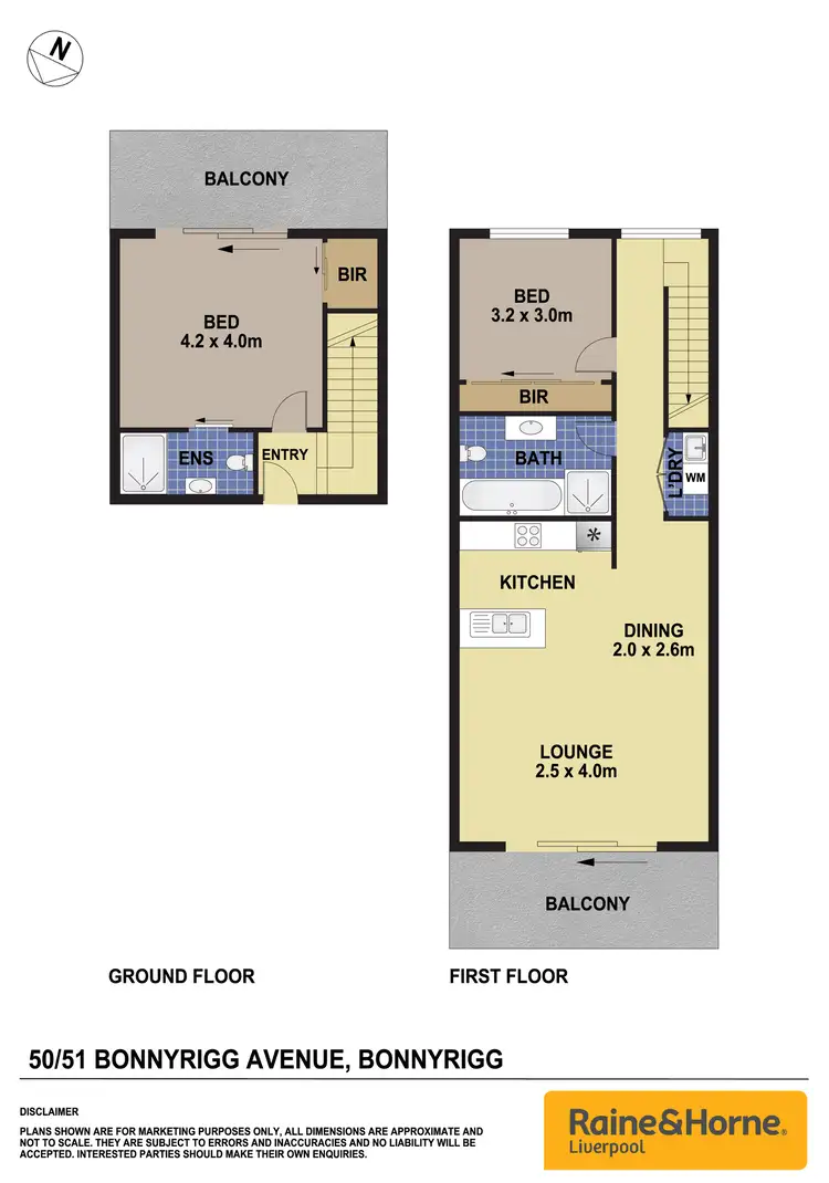 Floorplan of Homely apartment listing, 50/51 Bonnyrigg Avenue, Bonnyrigg NSW 2177