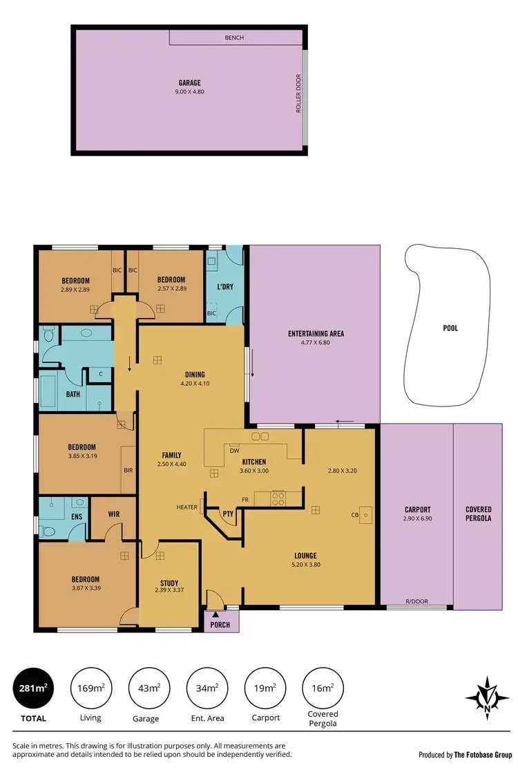 Floorplan of Homely house listing, 33 Epsilon Close, Woodcroft SA 5162