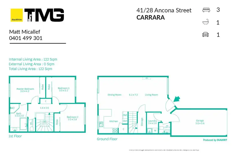 Floorplan of Homely townhouse listing, 41/28 Ancona Street, Carrara QLD 4211