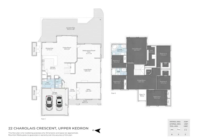 Floorplan of Homely house listing, 22 Charolais Crescent, Upper Kedron QLD 4055