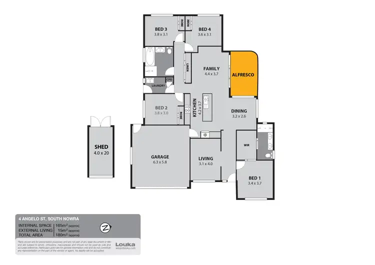Floorplan of Homely house listing, 4 Angelo Street, South Nowra NSW 2541
