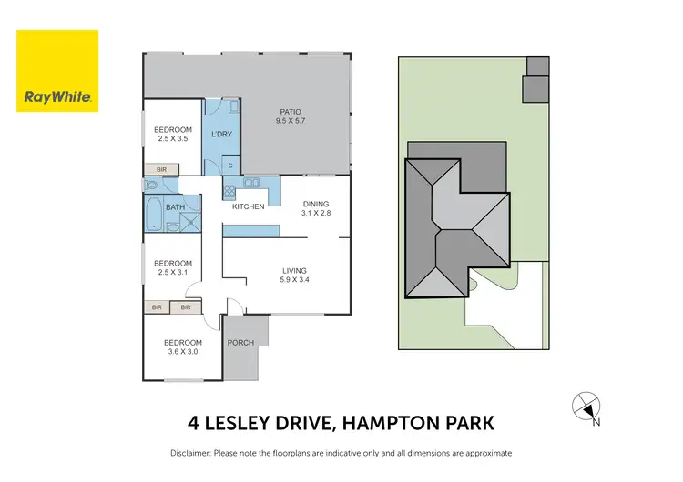 Floorplan of Homely house listing, 4 Lesley Drive, Hampton Park VIC 3976