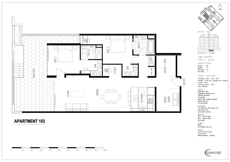 Floorplan of Homely apartment listing, 103/53 Wyandra Street, Teneriffe QLD 4005
