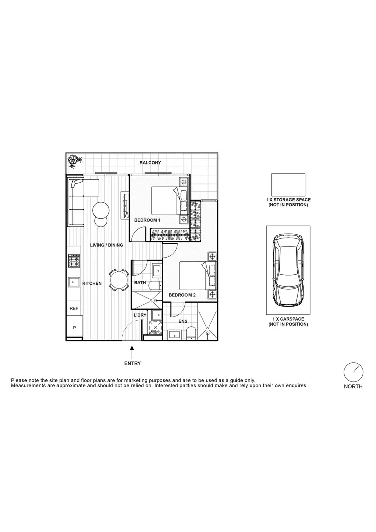 Floorplan of Homely apartment listing, 906/6 St Kilda Road, St Kilda VIC 3182