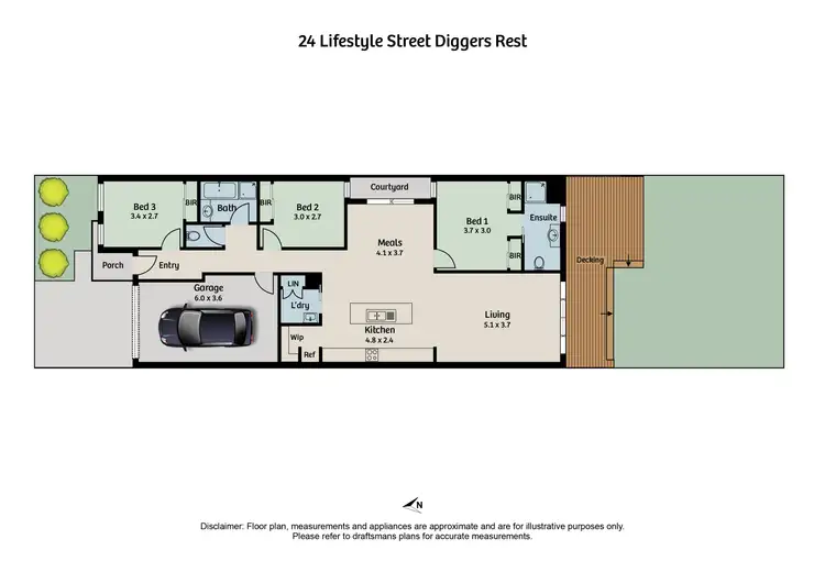 Floorplan of Homely house listing, 24 Lifestyle Street, Diggers Rest VIC 3427