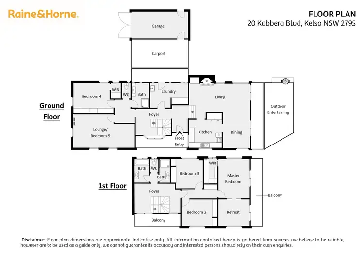 Floorplan of Homely house listing, 20 Kabbera Boulevard, Kelso NSW 2795