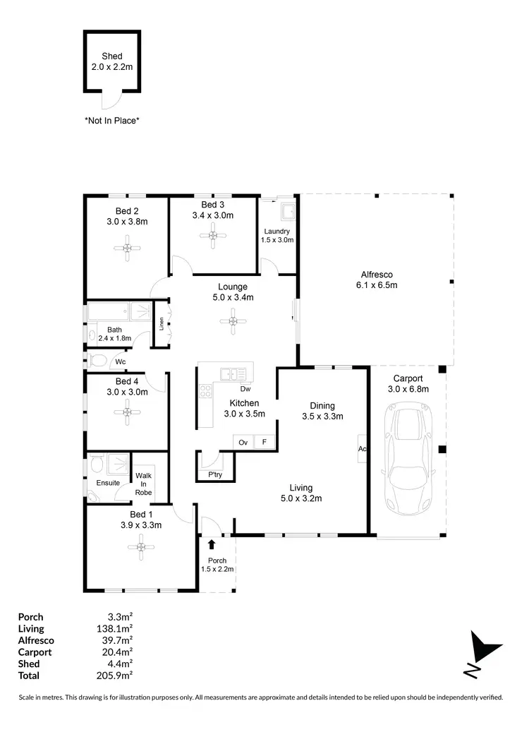 Floorplan of Homely house listing, 4 Amberdale Road, Blakeview SA 5114