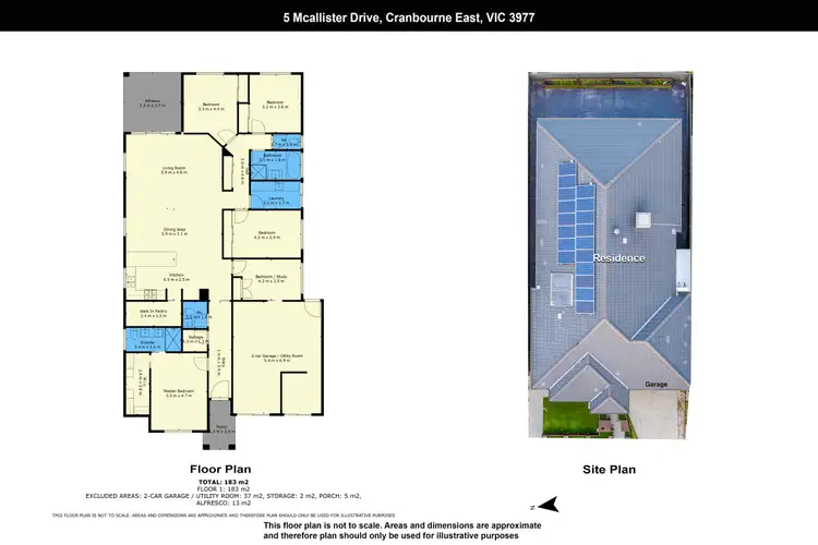 Floorplan of Homely house listing, 5 Mcallister Drive, Cranbourne East VIC 3977