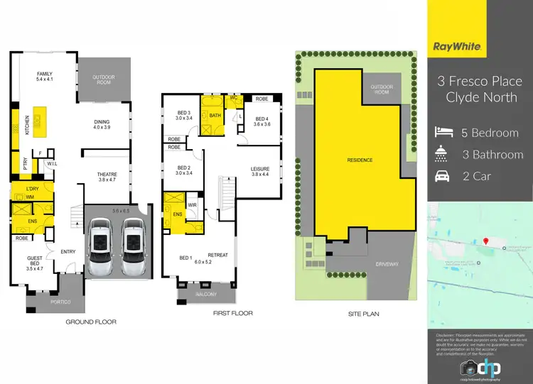 Floorplan of Homely house listing, 3 Fresco Place, Clyde North VIC 3978