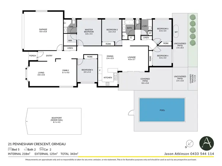 Floorplan of Homely house listing, 21 Penneshaw Crescent, Ormeau QLD 4208