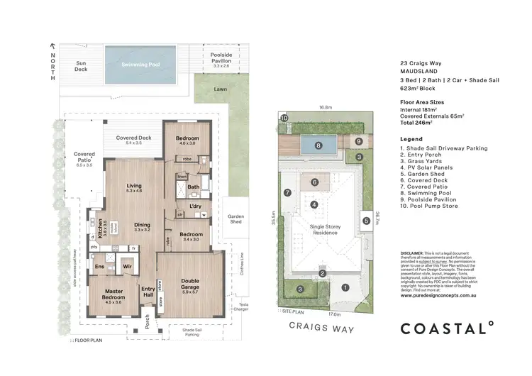Floorplan of Homely house listing, 23 Craigs Way, Maudsland QLD 4210