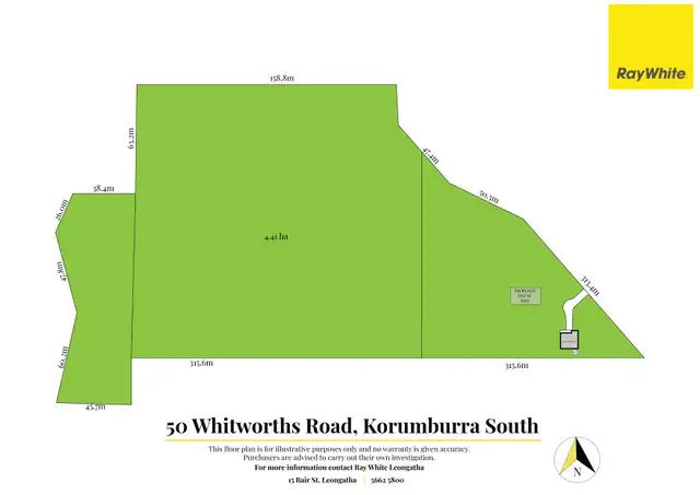 Floorplan of Homely rural property listing, 50 Whitworths Road, Korumburra South VIC 3950