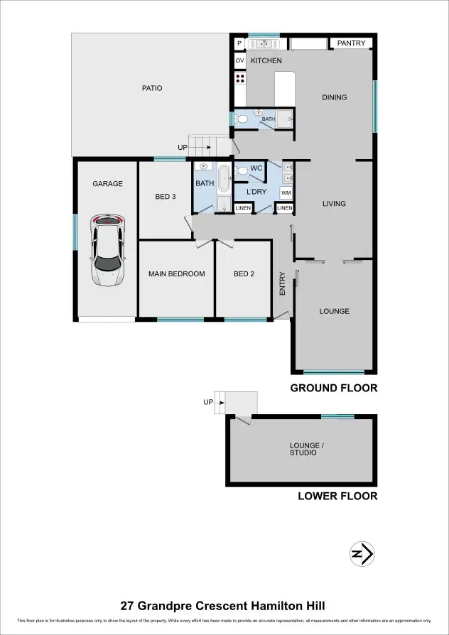 Floorplan of Homely house listing, 27 Grandpre Crescent, Hamilton Hill WA 6163