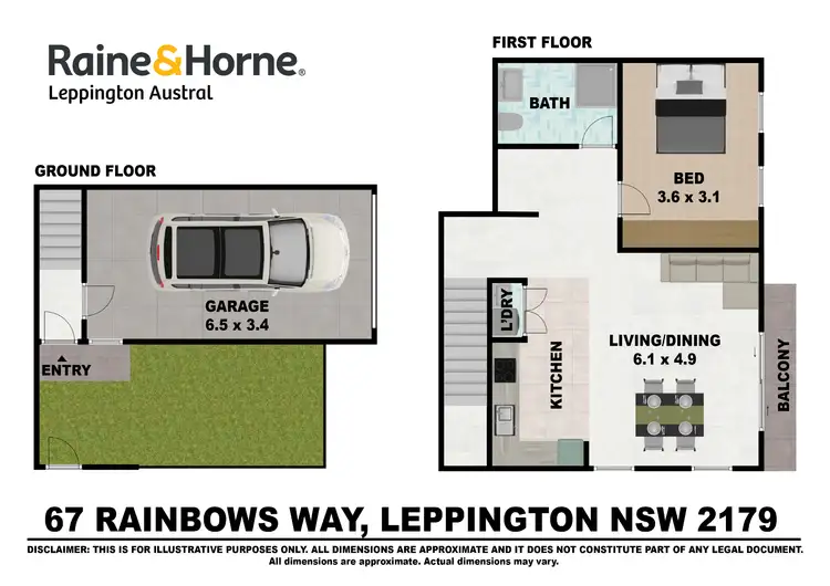 Floorplan of Homely house listing, 68A Rainbows Way, Leppington NSW 2179