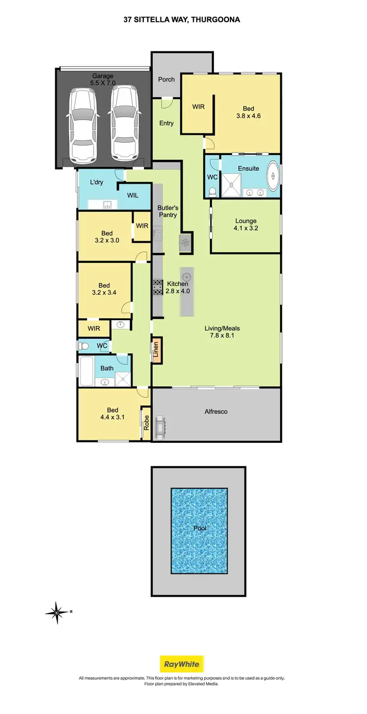 Floorplan of Homely house listing, 37 Sittella Way, Thurgoona NSW 2640