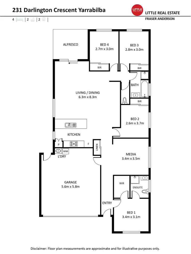 Floorplan of Homely house listing, 231 Darlington Drive, Yarrabilba QLD 4207