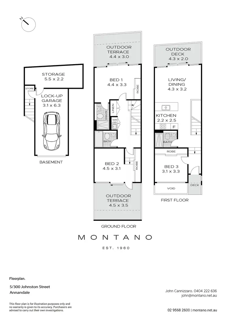 Floorplan of Homely townhouse listing, 5/300 Johnston Street, Annandale NSW 2038