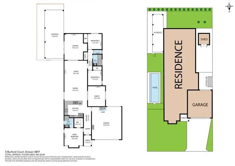Floorplan of Homely house listing, 3 Burford Court, Kirwan QLD 4817