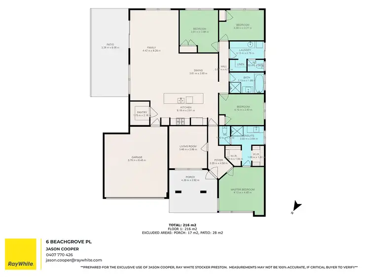 Floorplan of Homely house listing, 6 Beachgrove Place, Geographe WA 6280