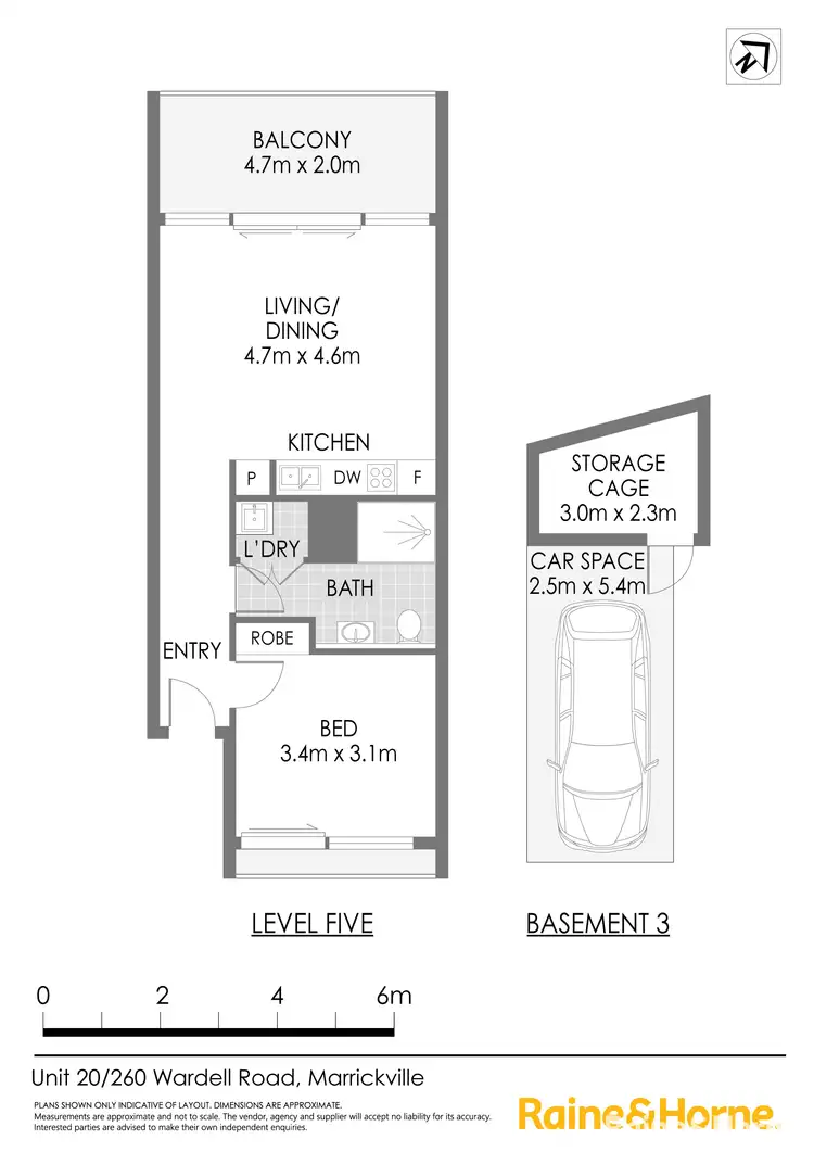 Floorplan of Homely apartment listing, 20/260-264 Wardell Road, Marrickville NSW 2204