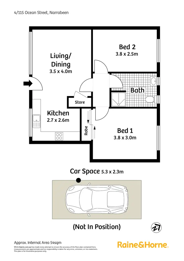 Floorplan of Homely unit listing, 4/115 Ocean Street, Narrabeen NSW 2101