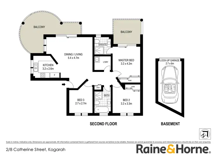 Floorplan of Homely unit listing, 2/8 Catherine Street, Rockdale NSW 2216