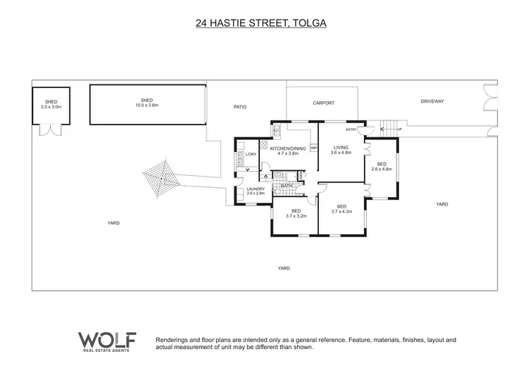 Floorplan of Homely house listing, 24 Hastie Street, Tolga QLD 4882