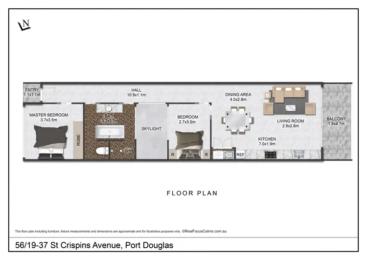 Floorplan of Homely apartment listing, 56/19-37 St Crispins Ave, Port Douglas QLD 4877
