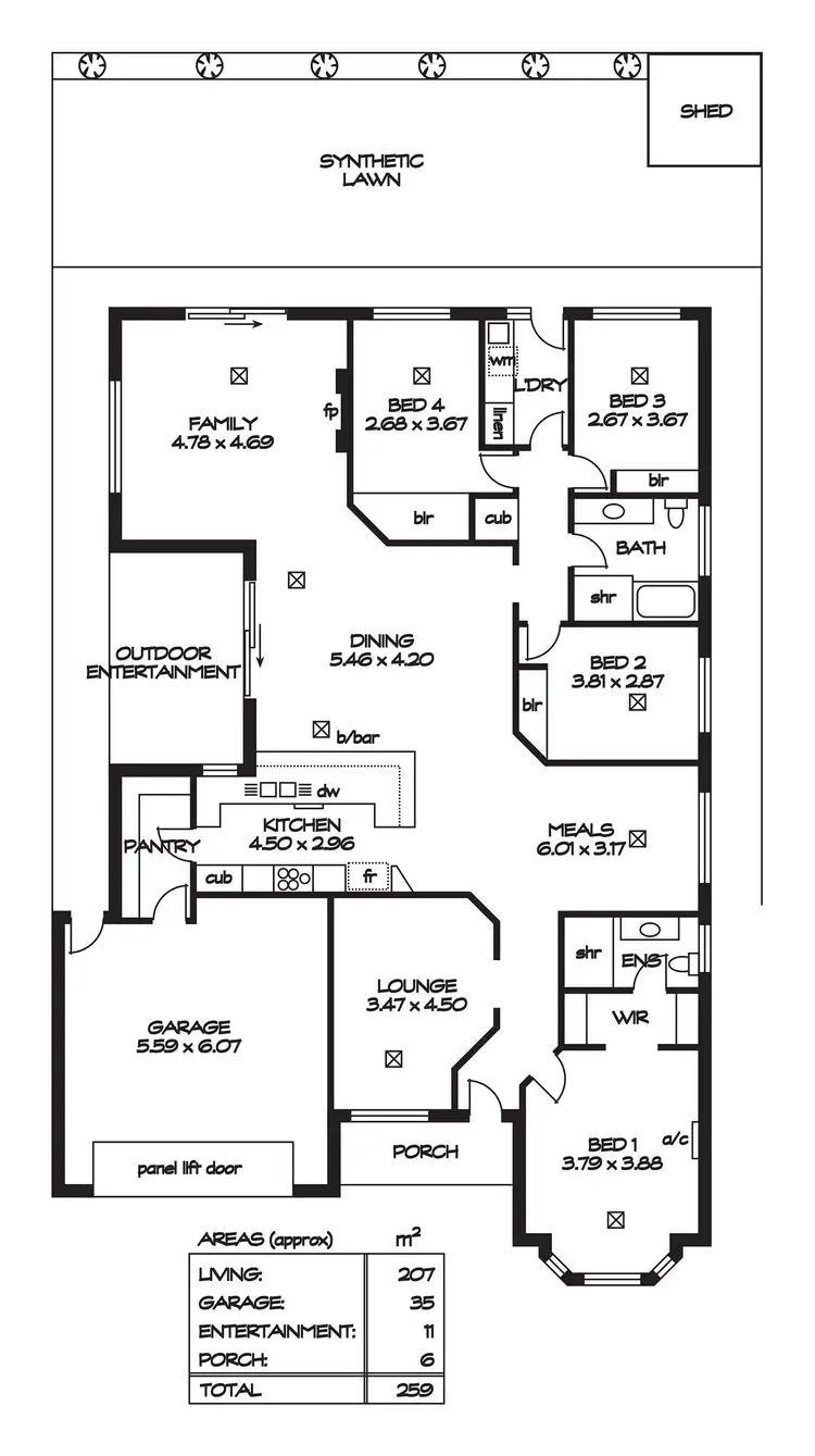 Floorplan of Homely house listing, 14 Liebrooke Boulevard, Blakeview SA 5114