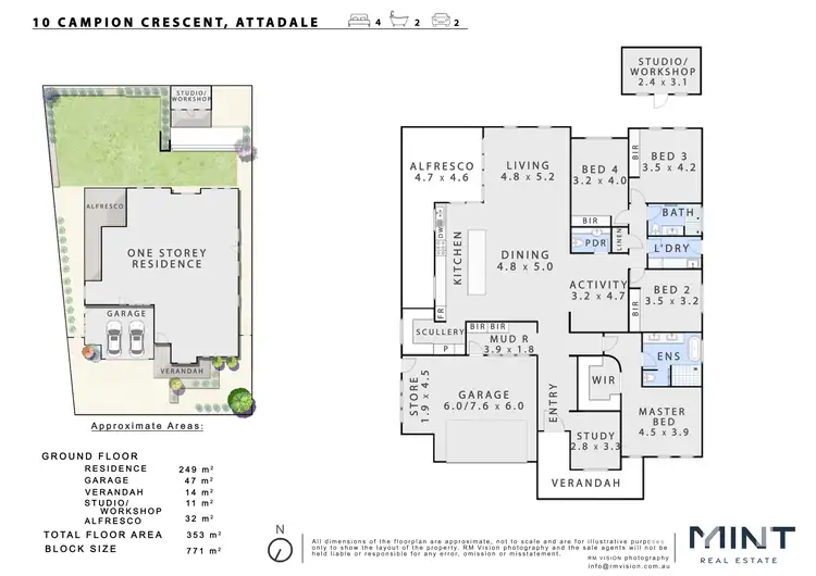 Floorplan of Homely house listing, 10 Campion Crescent, Attadale WA 6156