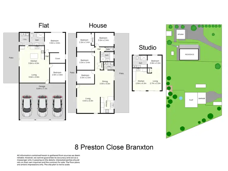 Floorplan of Homely house listing, 8 Preston Close, Branxton NSW 2335