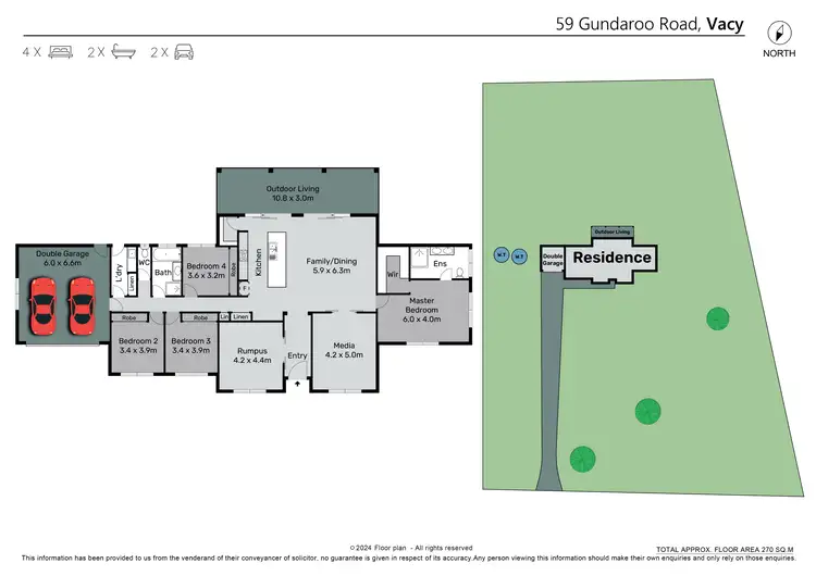 Floorplan of Homely rural property listing, 59 Gundaroo Road, Vacy NSW 2421