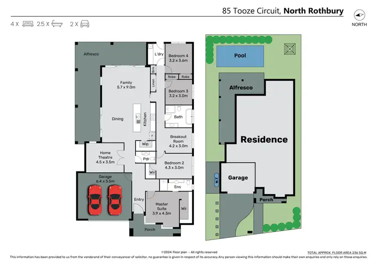 Floorplan of Homely house listing, 85 Tooze Circuit, North Rothbury NSW 2335