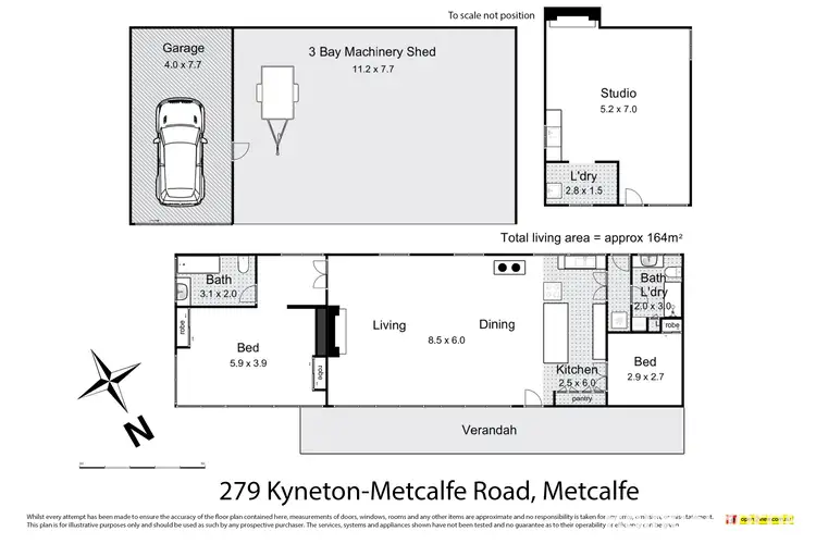 Floorplan of Homely house listing, 279 Kyneton-Metcalfe Road, Metcalfe VIC 3448