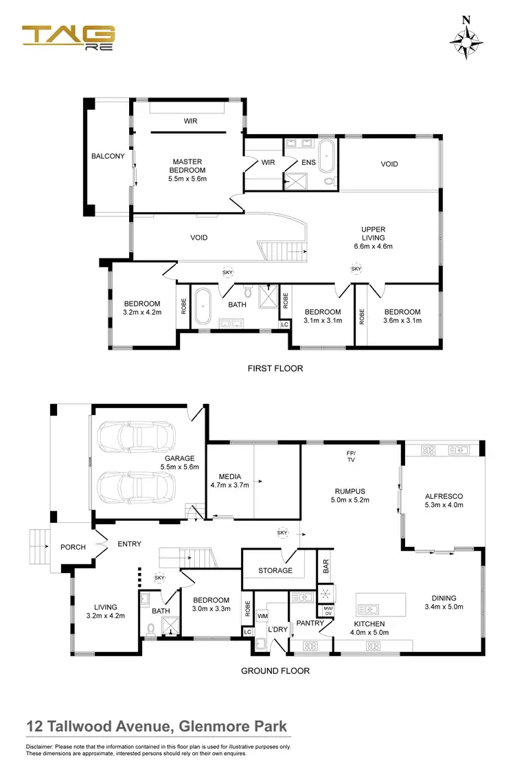 Floorplan of Homely house listing, 12 Tallwood Avenue, Glenmore Park NSW 2745