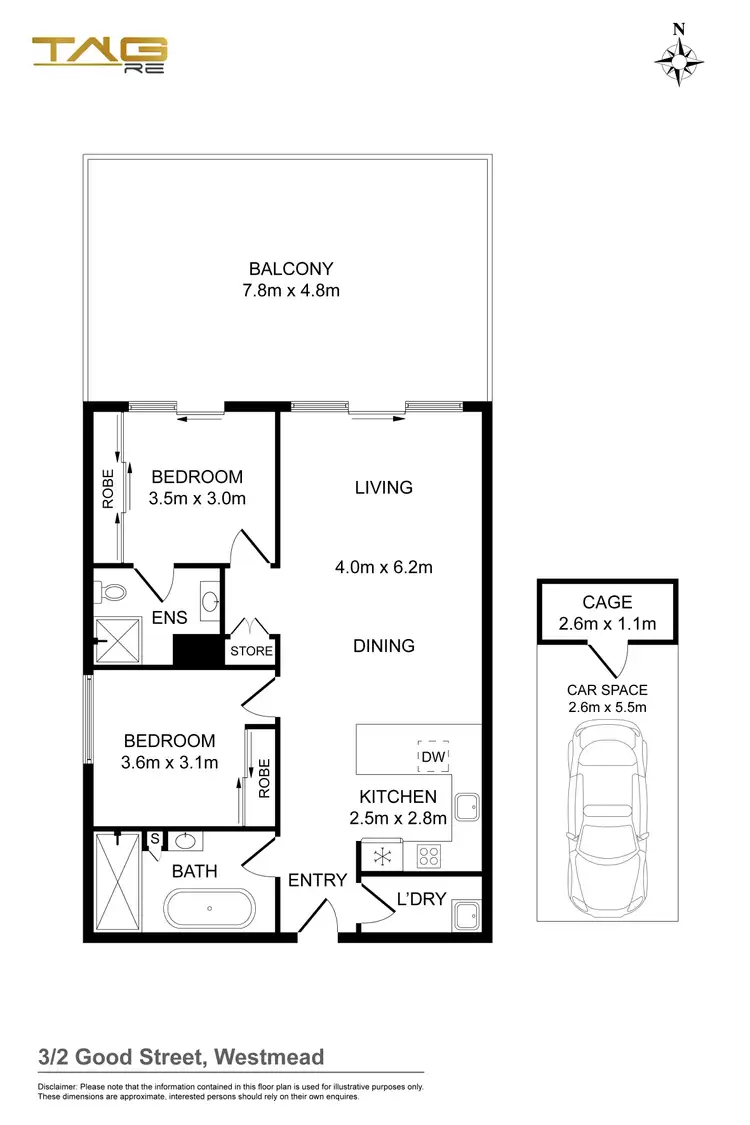 Floorplan of Homely unit listing, LG03/2 Good Street, Westmead NSW 2145