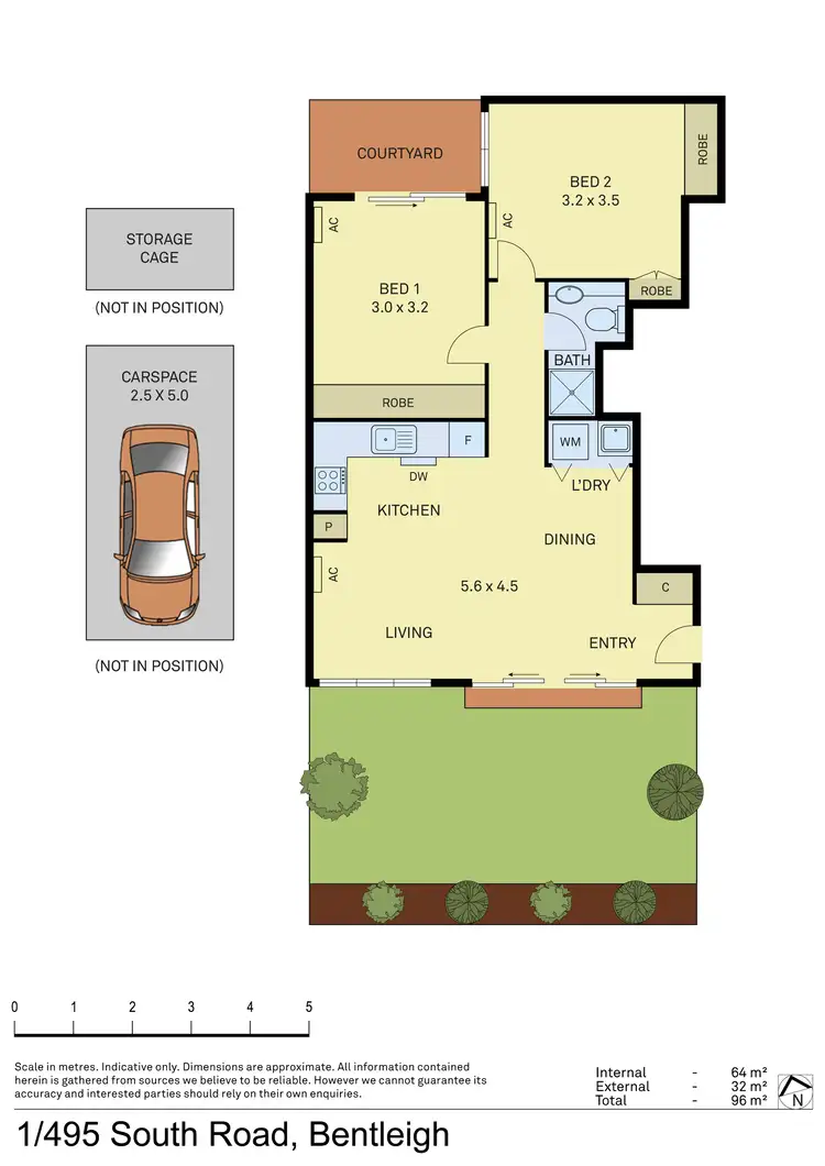 Floorplan of Homely apartment listing, 1/495 South Road, Bentleigh VIC 3204