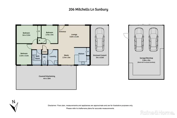 Floorplan of Homely house listing, 206 MITCHELLS LANE, Sunbury VIC 3429