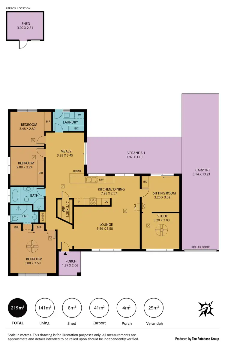 Floorplan of Homely house listing, 44 Easton Road, Happy Valley SA 5159