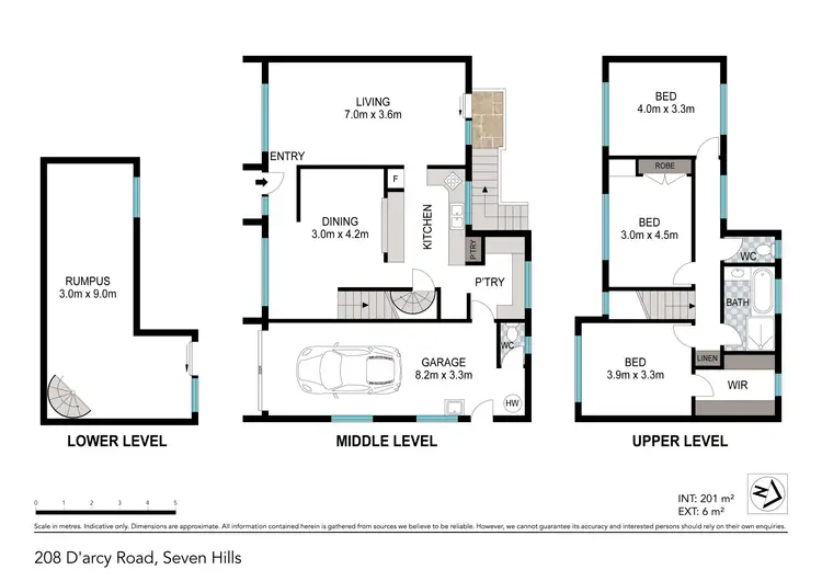 Floorplan of Homely house listing, 208 D'Arcy Road, Seven Hills QLD 4170