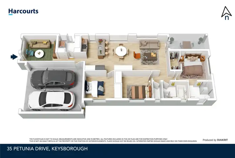 Floorplan of Homely house listing, 35 Petunia Drive, Keysborough VIC 3173
