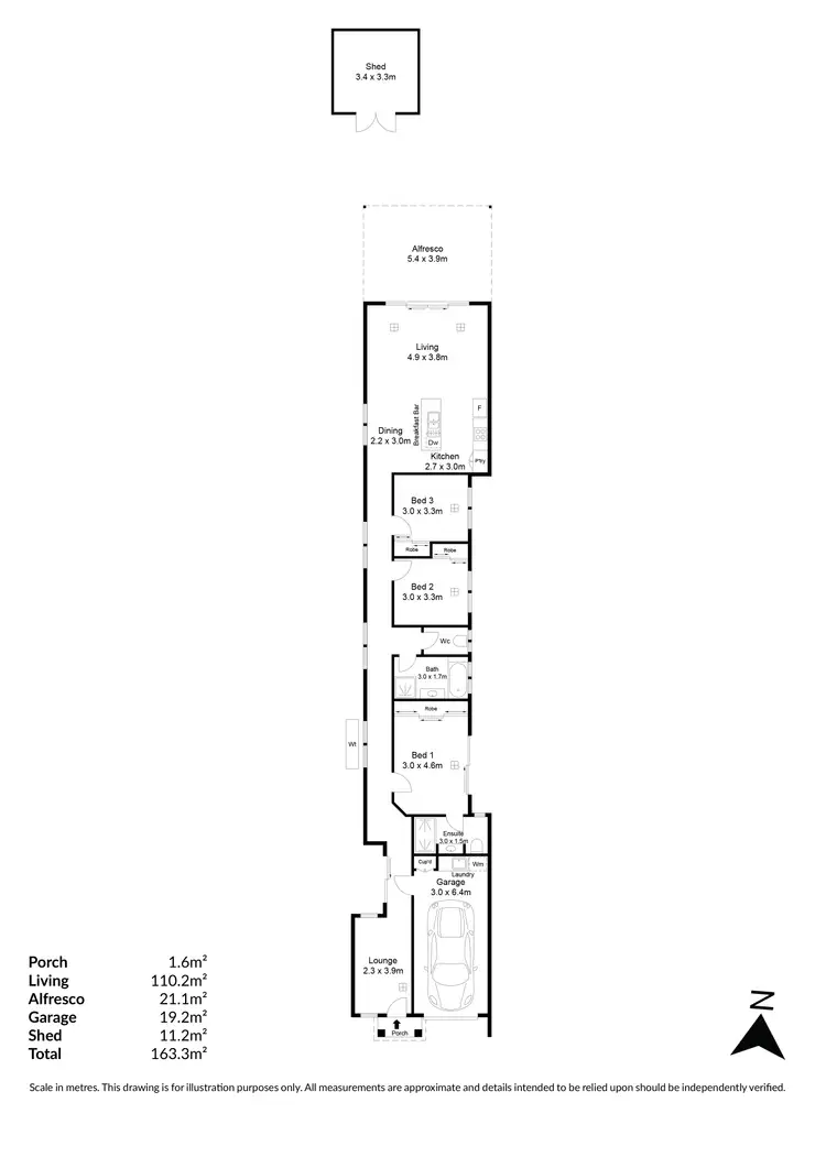 Floorplan of Homely house listing, 54B Rellum Road, Greenacres SA 5086